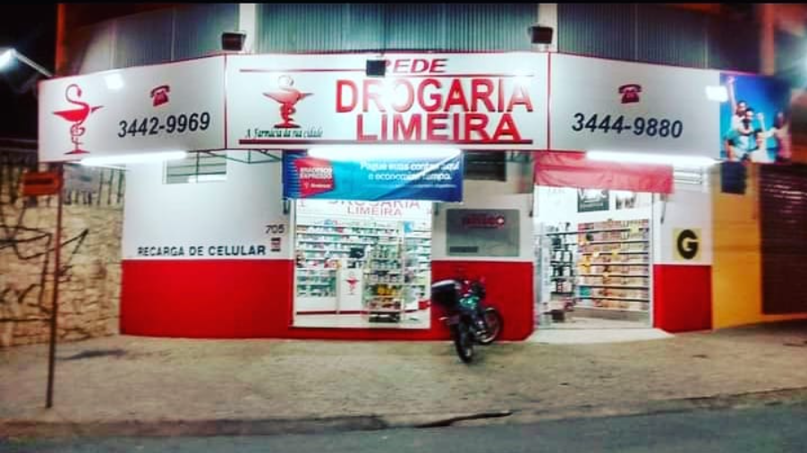 Fachada da Rede Drogaria Limeira